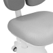 Комплект Anatomica Genius парта + кресло + надстройка + выдвижной ящик + подставка для книг клен/серый с серым креслом Armata Duos