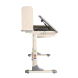 Комплект Anatomica Genius парта + кресло + надстройка + выдвижной ящик + подставка для книг клен/серый с серым креслом Armata Duos