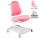 Комплект Anatomica Genius парта + кресло + надстройка + выдвижной ящик + подставка для книг белый/розовый с розовым креслом Robin