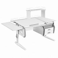 Парта Дэми СУТ-25-05Д1 120 см раздельная с тумбой двумя приставками и надстройкой Парта Дэми СУТ-25-05Д1 120 см раздельная с тумбой двумя приставками и надстройкой